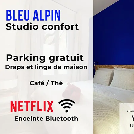 Apartament Maison Yuki - Bleu Alpin - Netflix & Parking Gratuit